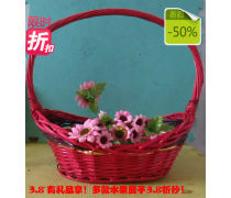 柳编果篮与花卉礼品 传统工艺与现代商业的优雅融合