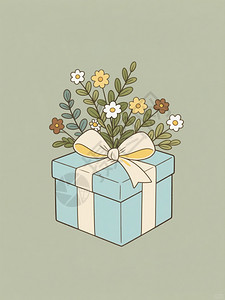 礼意盎然 插画艺术中的花卉礼品之美